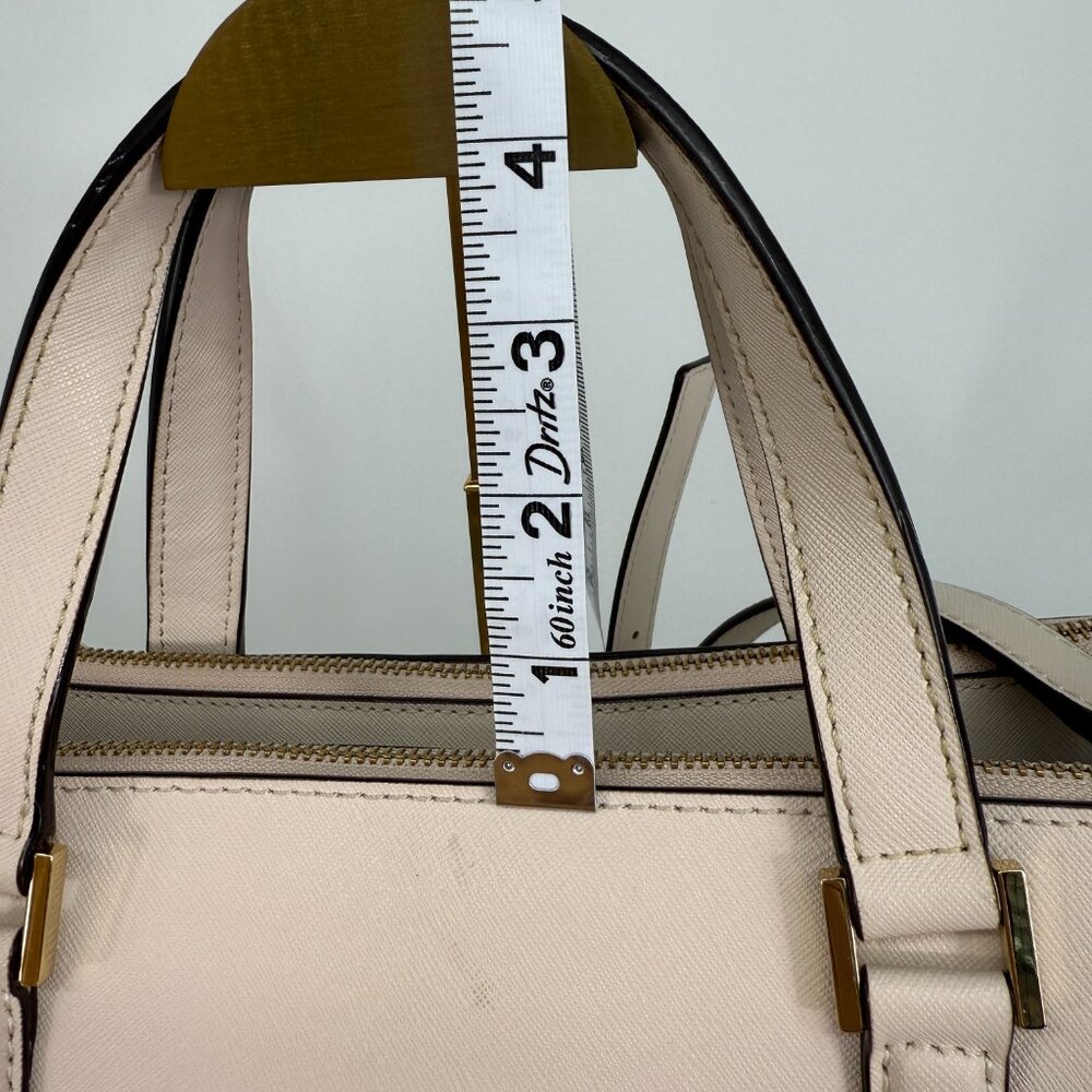Kate Spade Newbury Lane Medium Satchel Saffiano Leather Cream - Picture 14 of 16